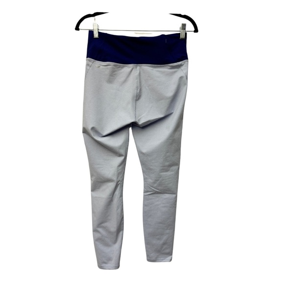 Fabletics High Waisted Statement Power Heathered Leggings 7/8 Blue - Picture 2 of 8